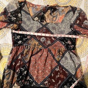 American Eagle semi sheer babydoll blouse